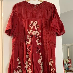 Free People Embroidered Dress